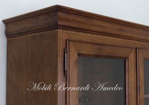Classic style rifle display cabinet, Italian artisan product